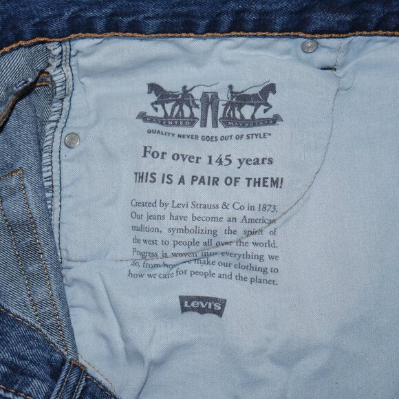 Levis 550 Relaxed Fit Tapered Leg Denim Jeans Men's Size 50x30 Stonewashed Blue - Picture 10 of 11